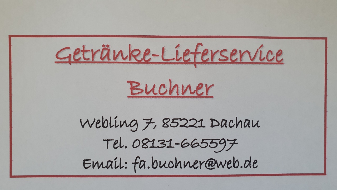 Getränke-Lieferservice Buchner